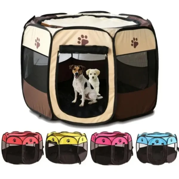 Caseta portátil de exteriores para mascotas, casa para perros, gatos grandes y pequeños, corral de - Imagen 2