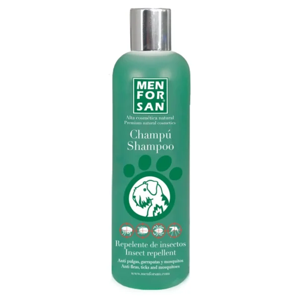 Menforsan Champú Repelente con Citronela para Perros 300ml y 1litro - Protección Natural Contra Pul - Imagen 5