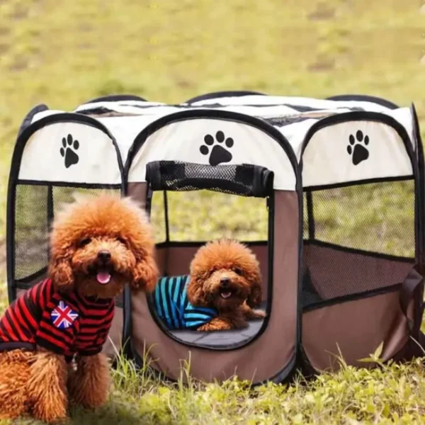 Caseta portátil de exteriores para mascotas, casa para perros, gatos grandes y pequeños, corral de - Imagen 6